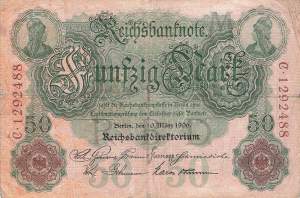 50 Mark 1906 Ro25b M/C